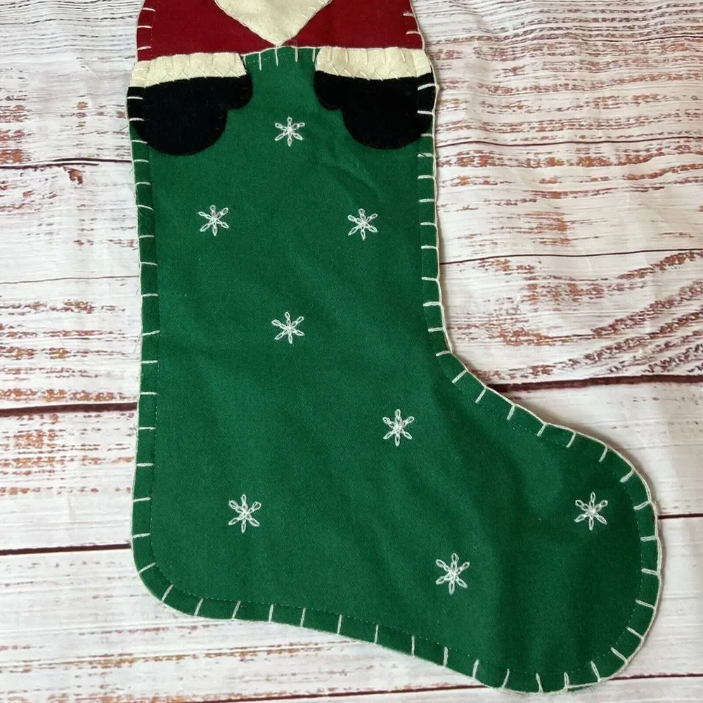New‎ Christmas Stocking Santa In A Stocking Felt